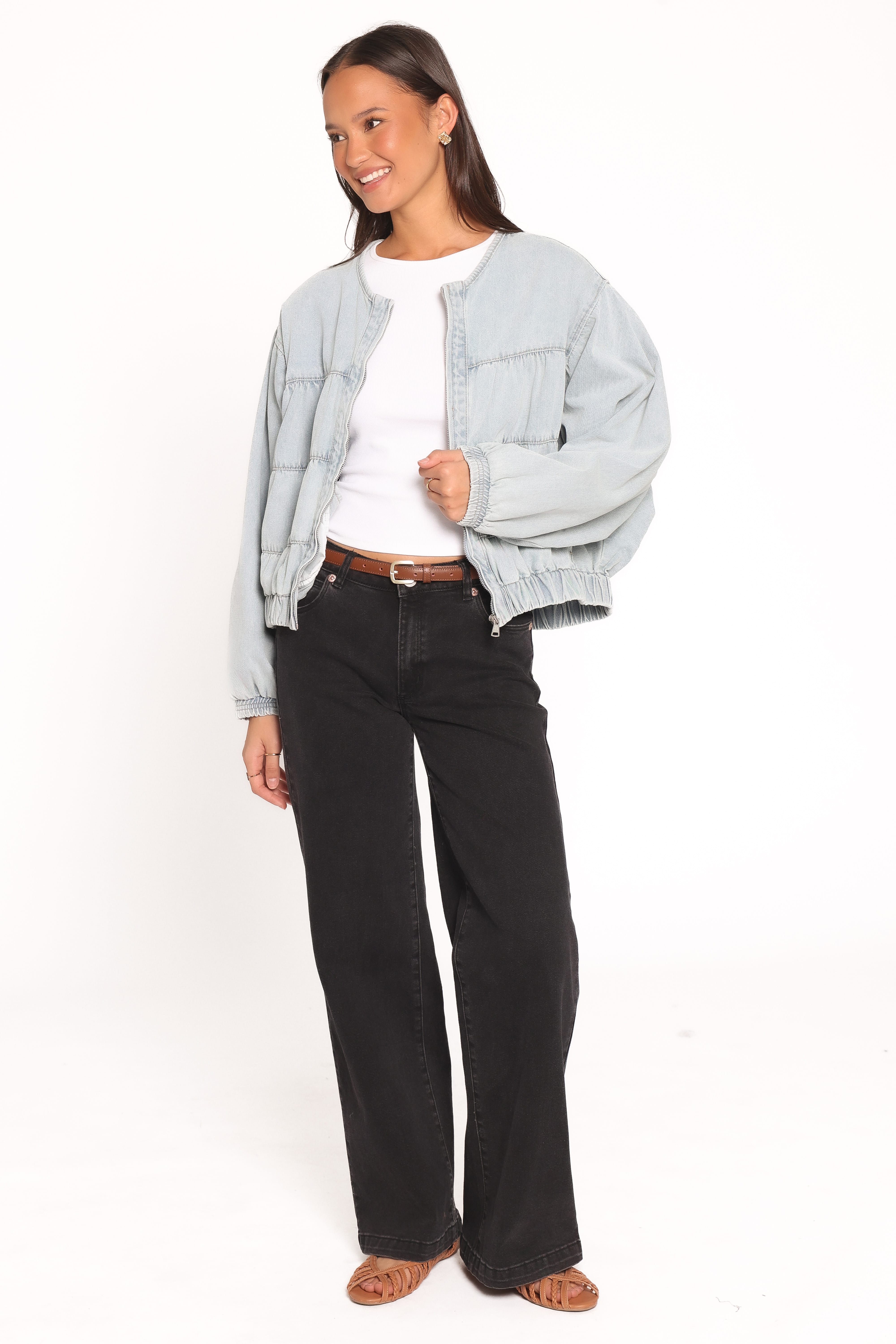 Jeans-Bomberjacke