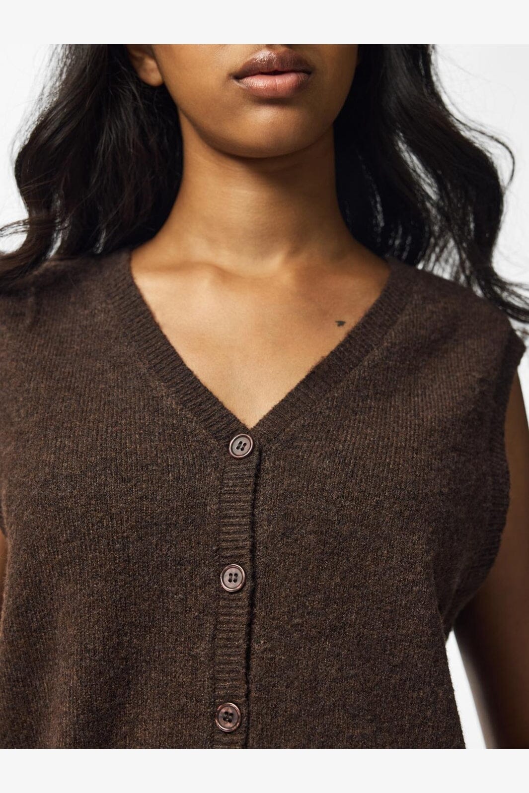 Strickweste Sally mit V-Ausschnitt